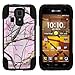 Kyocera Hydro Icon Phone Case, Full Body Fusion STRIKE Impact Kickstand Case with Exclusive Illustrations for Kyocera Hydro Icon C6730, Kyocera Hydro Life C6350 (Boost Mobile, T Mobile, MetroPCS) from MINITURTLE | Includes Clear Screen Protector and Stylus Pen - Pink Hunter Camouflage
