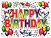 Birthday Window Clings Decals Decorations Kit