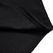 Leadingstar Women Crew Neck Long Sleeve Crop Top Midi Skirt Outfit Two Piece Bodycon Short Black Dress XL