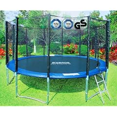 SixBros. Sport - SixJump 14FT XXL Professional Gartentrampolin Trampolin 4,30 m � | Leiter | Sicherheitsnetz | Wetterplane | 180kg Tragkraft | Modell 2012 | T�V/GS gepr�ft