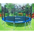 SixBros. Sport - SixJump 14FT XXL Professional Gartentrampolin Trampolin 4,30 m � | Leiter | Sicherheitsnetz | Wetterplane | 180kg Tragkraft | Modell 2012 | T�V/GS gepr�ft