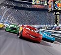 Cars Race Track Self-Stick Mini Wall Mural 32-Inch x 29-Inch