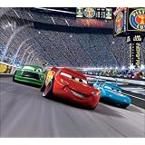 Cars Race Track Self-Stick Mini Wall Mural 31.625-Inch x 28.375-Inch by 