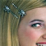 Silver Skull Hairpins (One-Size)