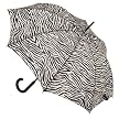 Totes Zebra Stripes Stick Umbrella - Black/White