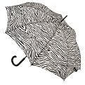 Totes Zebra Stripes Stick Umbrella - Black/White
