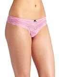 Betsey Johnson Women's Eyelet Lace Lo-Rise Wide Side Thong