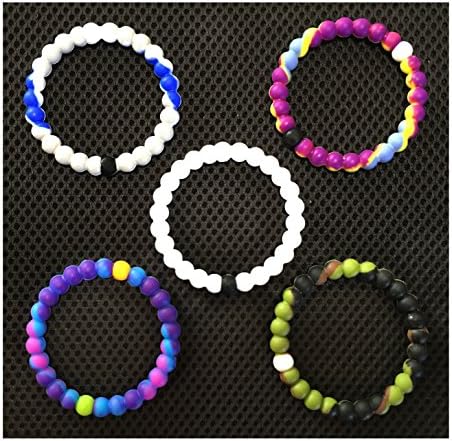 Herolewis Silicone Bracelets Chain Bangles Colour Combination (M, Boys)