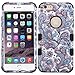 iPhone 6 Plus Case, iPhone 6S Plus Case, JoJoGoldStar Dual Layer Hybrid, Slim Fit Heavy Duty Plastic and Silicone TPU Hard Cover with Stylus and Screen Protector - Purple Euro Flowers