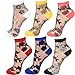 Women Transparent Ankle High Socks