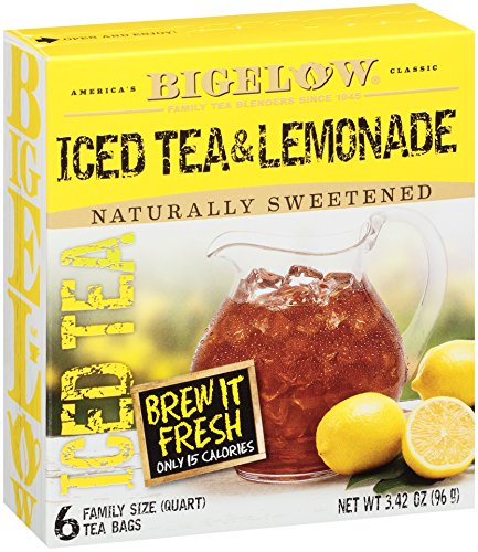 Bigelow Tea Half and Half Iced Tea and Lemonade, 6-Count (Pack of 6)