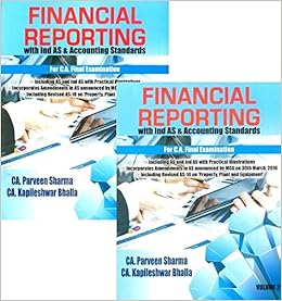 Parveen Sharma Book Financial Reporting with Ind AS & Accounting Standards Set of 2 Vol For CA - Final Applicable For May 2017 Exams