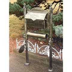 AUSSERGEW�HNLICHER STANDBRIEFKASTEN ANTIK HANDBEMALT