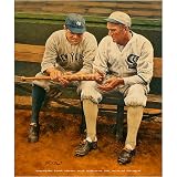 Legendary Sports Prints New York Yankees Babe Ruth and Shoeless Joe Giclee