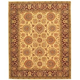 Legacy Handmade Wool and Silk Rug Beige Burgundy 8' 6 x 11' 6 Area Rug by Safavieh
