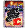 Calgary Flames NHL Woven Tapestry Throw Blanket (48x60")"