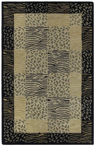 Kaleen - Kanha - Zimbabwe Area Rug - 8' x 11' - Linen