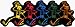 Grateful Dead - 5 Skeletons LARGE 3 X 8.5 - Embroidered Iron On or Sew On Patch