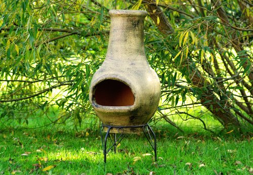 Terrassenofen, Gartenkamin, Aztekenofen