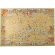 London Vintage Map Cavallini Papers Decorative Wrap, 20 by 28 inches