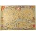 London Vintage Map Cavallini Papers Decorative Wrap, 20 by 28 inches