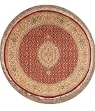 60 x 62 Double Knott Pak Persian kashan Design Area Rug with Wool Pile - | a 6x6 Round Rug | An Authentic Hand Knotted Pak Persian High Quality Rug