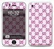 PINK G Style Design Leather Pattern Apple iPhone 3G/3GS 8GB 16GB 32GB Vinyl Skin Decal Cover Sticker Protector (Matte Finish)+ Free Screen Protector