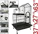 New Large Play Top Bird Cage Parrot Finch Macaw Birdcages Heavy Duty