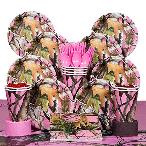 Costume Supercenter BBKIT229 Pink Camo Deluxe Kit - Serves 8