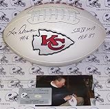 Len Dawson Autographed/Hand Signed Kansas City Chiefs Logo Football