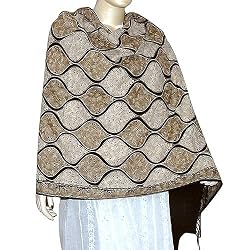 Winter Accessory Kashmir Sozuni Embroidered Wool Shawl 28 x 75 inches (ebsp019)