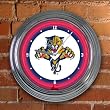 Carolina Panthers Team 14" Neon Clock NFL Football Fan Shop Sports Team Merchandise