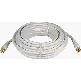 Philips SWV2175W - RF cable - F connector (M) - F connector (M) - 25 ft - shielded coaxial... by Philips