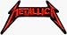 Metallica Red Glitter Logo Embroidered Iron On or Sew On Patch