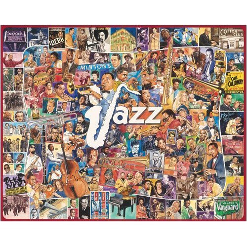 61ecLfD2%2BDL History of Jazz 1000 pc Jigsaw Puzzle by White Mountain