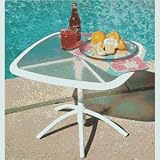 Do it Best Impt Furn TGS24FM-WHT 24 White Adjustable Bistro Table
