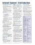 Internet Explorer 8 Introduction Quick Reference Guide (Cheat Sheet of Instructions, Tips & Shortcuts - Laminated Card)