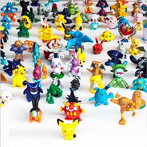 Oliadesign pokemon pikachu monster mini action figures toy (lot o…