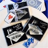 Welcome to Las Vegas Coaster Sets Set of 2 (Set of 36) - Wedding Favors