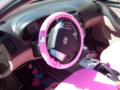 Hello Kitty Sanrio Bows Car Steering Wheel Cover