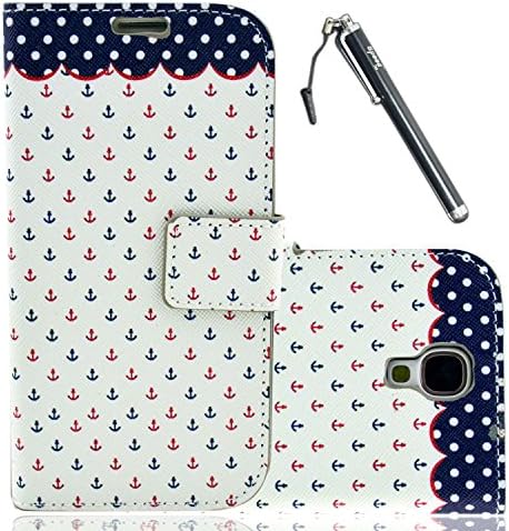 S3 Case, Galaxy S3 Case, Speedtek Mariner Pattern Premium PU Leather Wallet Flip Protective Skin Case with Magnetic Closure for Samsung Galaxy S3 i9300 (2012) (Built-in Credit Card/ID Card Slot)