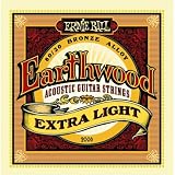 Ernie Ball 2006 Earthwood 80/20 Bronze Acoustic String Set, Extra Light (10 - 50)