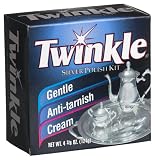 Twinkle Silver Polish Kit, Gentle Anti-Tarnish Cream, 4.38 Ounce Box (Pack of 12)
