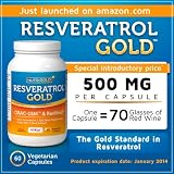Resveratrol GOLD w/ Grape seed, skin and Red Wine Polyphenols 500 mg (60 Vegetarian Capsules) (Health and Beauty) 61eedZrjVRL. SL160 SS160 Resveratrol GOLD w/ Grape seed, skin and Red Wine Polyphenols 500 mg (60 Vegetarian Capsules) (Health and Beauty)