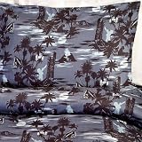 Sin in Linen Midnight Tiki Duvet Cover, King