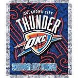 Oklahoma City Thunder NBA Triple Woven Jacquard Throw (Tattoo Series) (48x60")