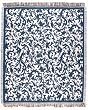 Teal Hamlet Afghan Throw Blanket 50" x 60"