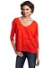 Velvet Women's Astra Slub And Gauze V-Neck Tee