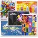 Birthday Greeting Card Assortment, 2 each of 5 different designs, box of 10 cards, 12 envelopes