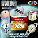 Transcend 32GB 600X CF Card Moon Universal Starter Kit. Kit Includes Transc ....